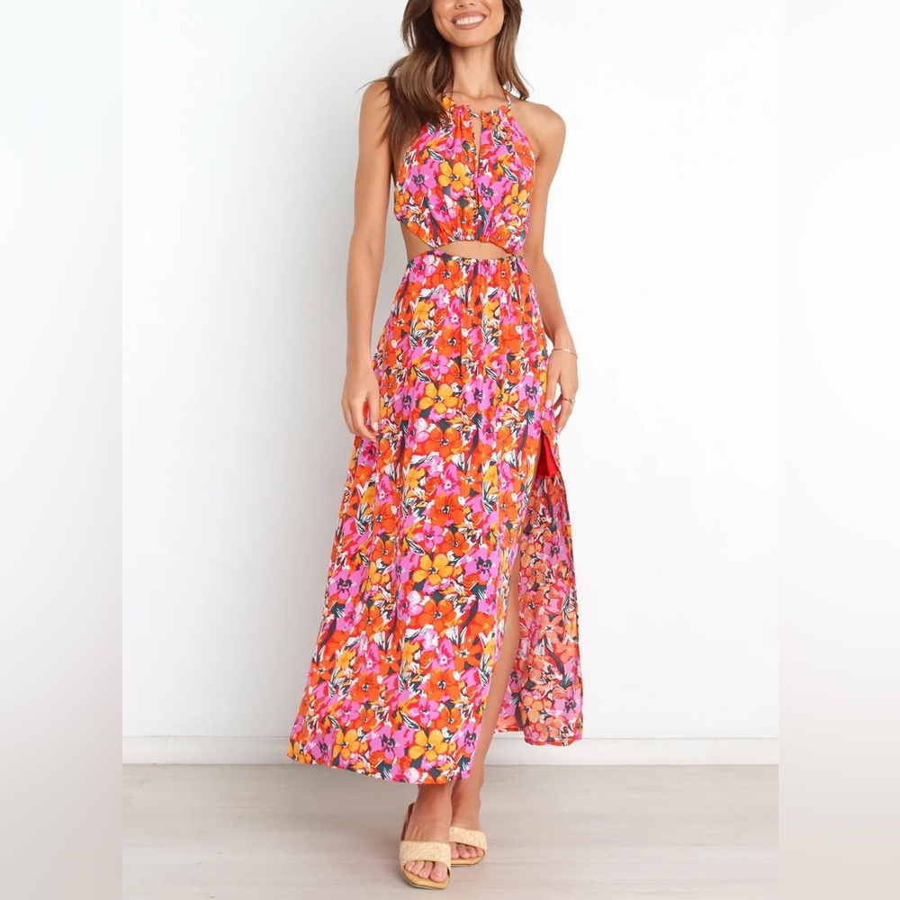 Petal & Pup Senorita Floral Cutout Maxi Dress